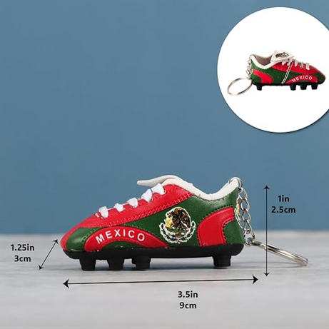 Mexico, Guatemala, el salvador & nicaragua premium shoe keychain